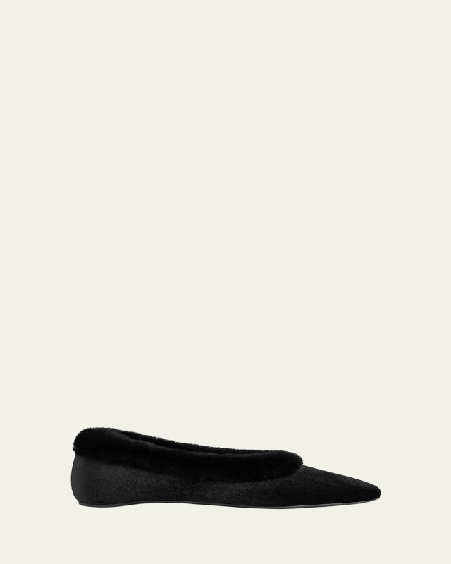 Shearling Winter Ballerina Flats
